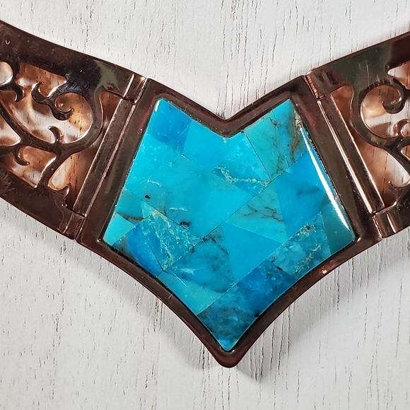 Jay King Turquoise and Cooper Necklace - Picture 3 of 7